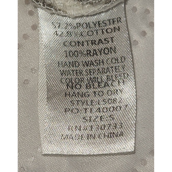 Umgee Embroidered Floral Striped Ruffle Sleeve Top Blouse Size‎ S Small - Picture 7 of 10